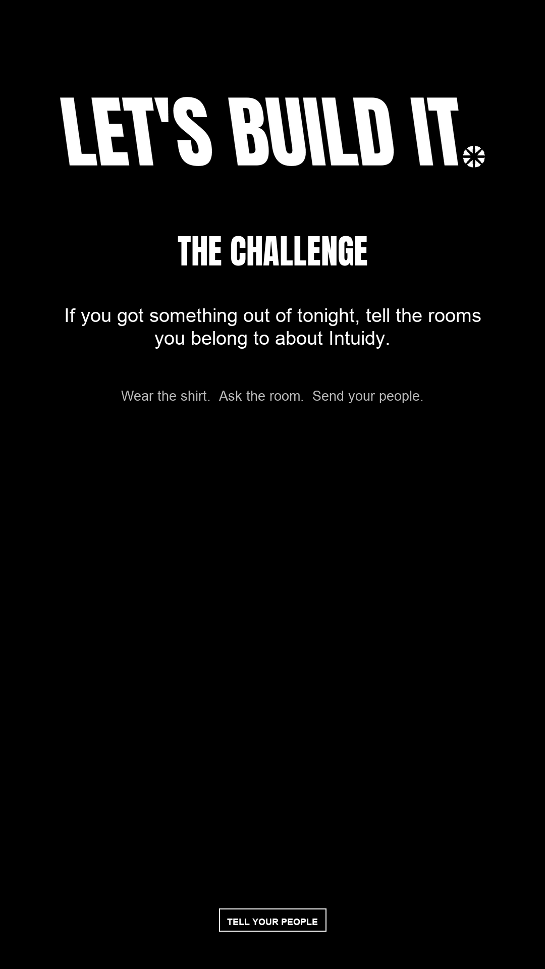 Let's Build It challenge story