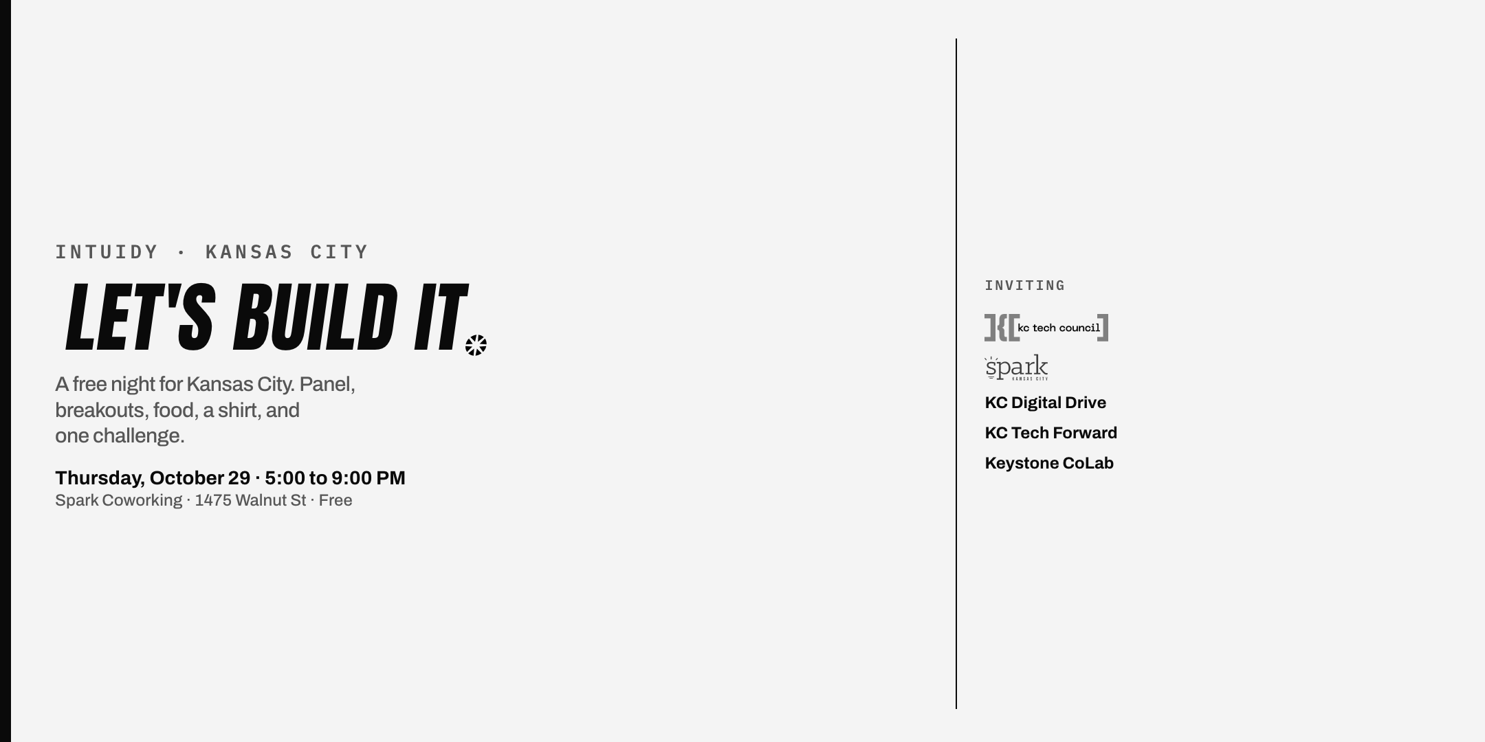 Let's Build It Eventbrite header, C Paper