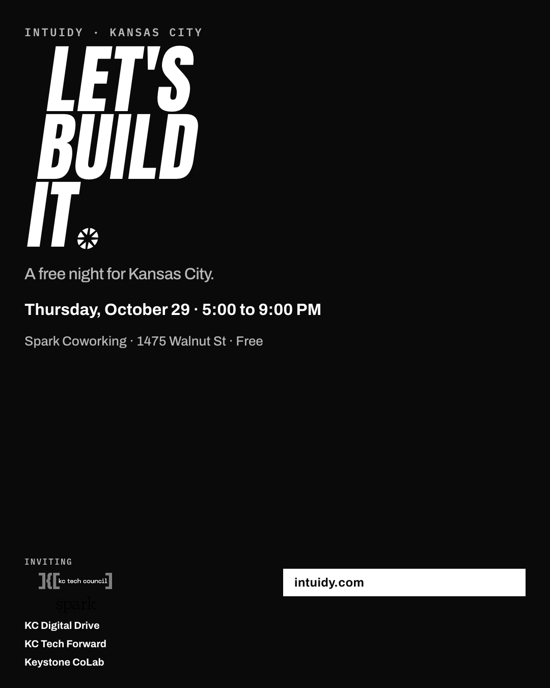 Let's Build It 4:5 social, dark